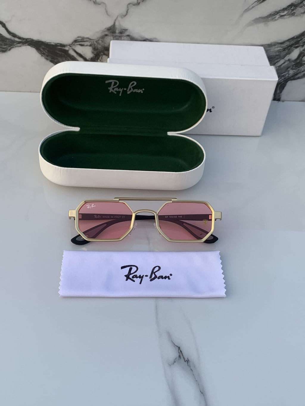 Rayban 05 gold pink