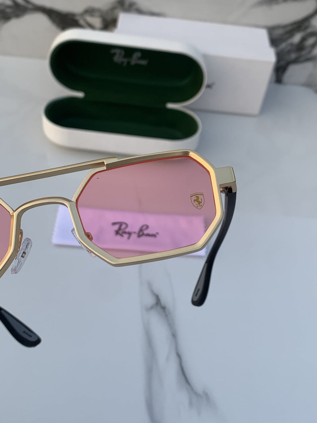 Rayban 05 gold pink